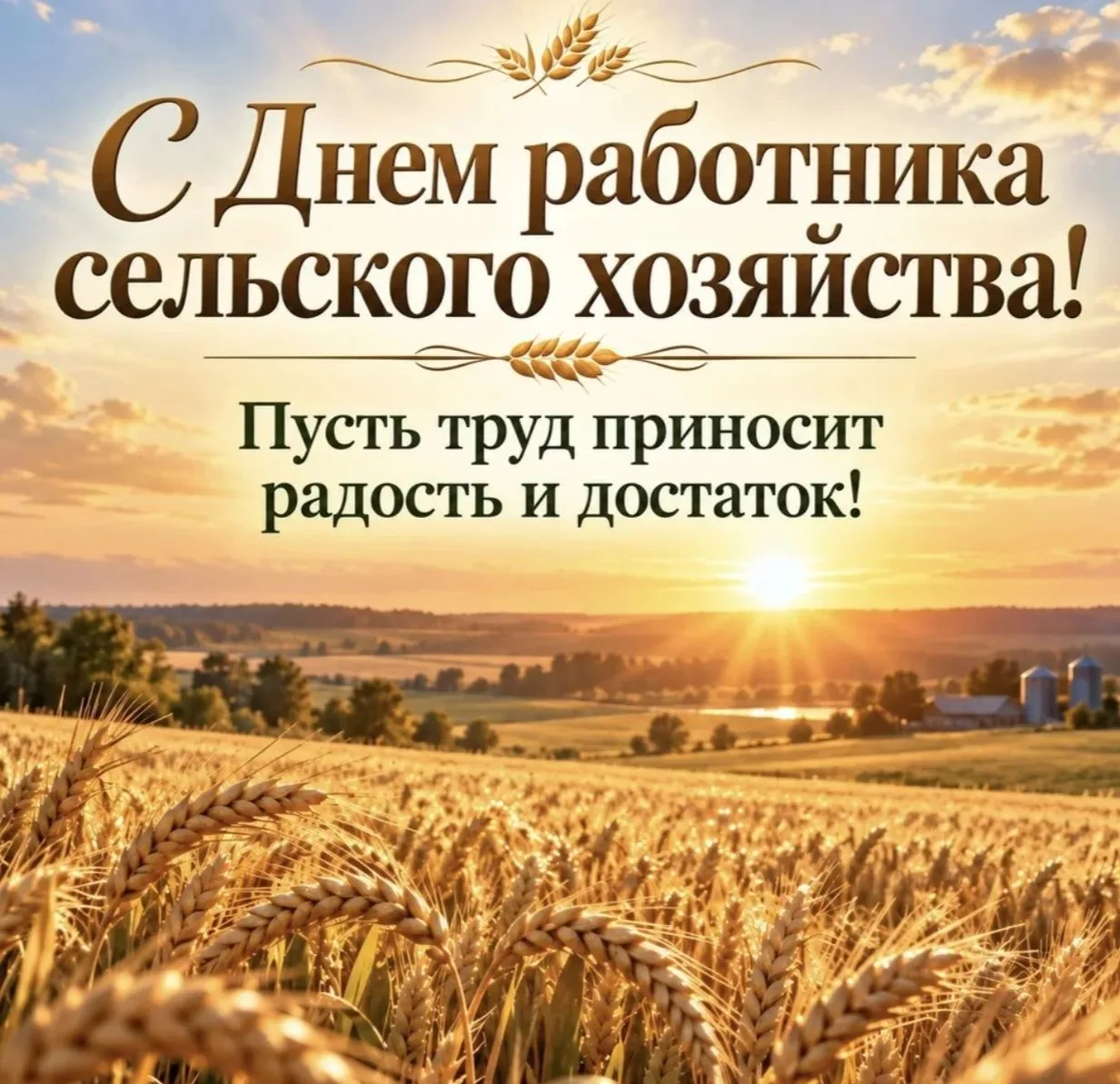 Уважаемые работники и ветераны сельского хозяйства и перерабатывающей промышленности Ка...