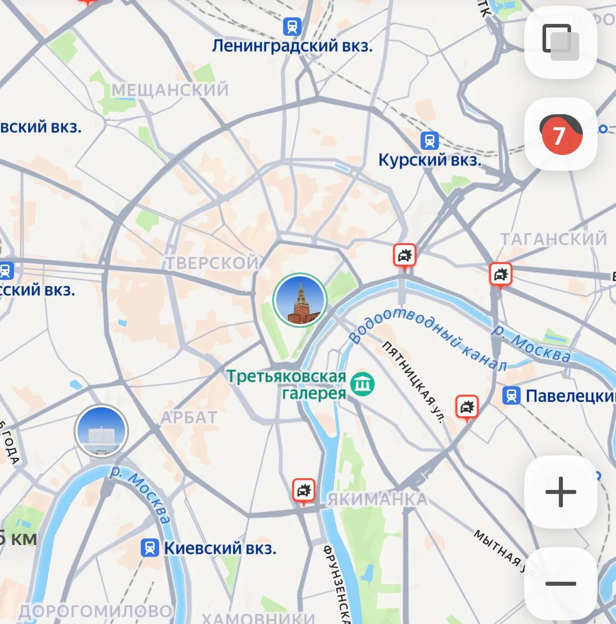 ❗️ Москва встала в 7-балльных пробках.