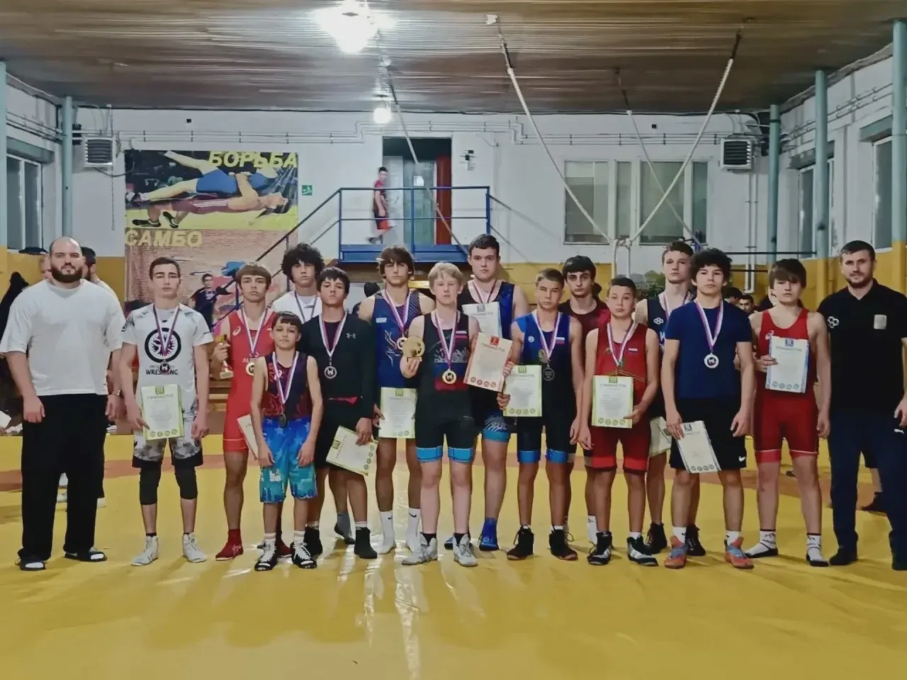В Винсадах прошёл краевой турнир борцов