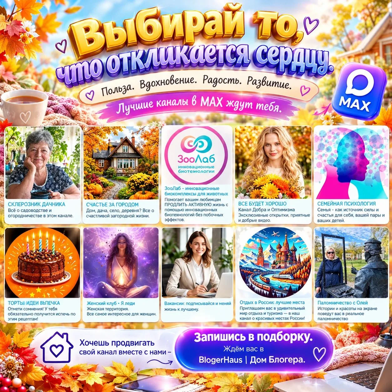 Выбирай то, что откликается сердцу.