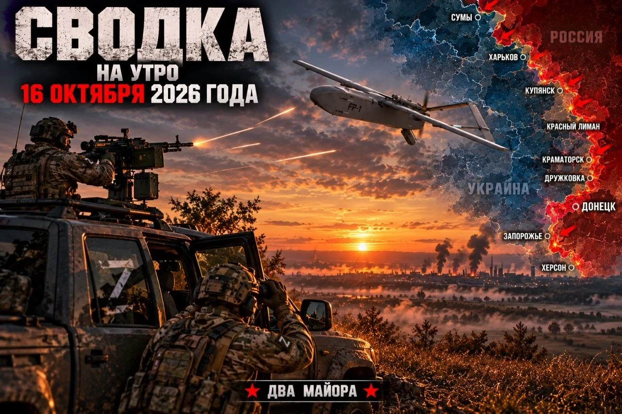 Два майора: #Сводка на утро 16 октября 2026 года