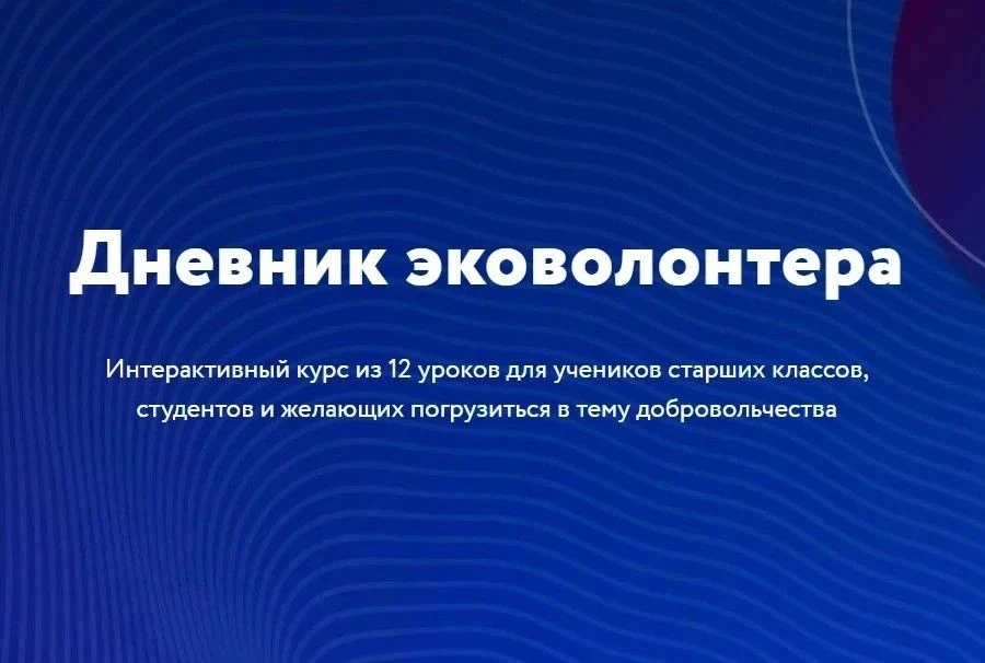 Раздельный сбор мусора и осознанное потребление: "Дневник эковолонтёра"