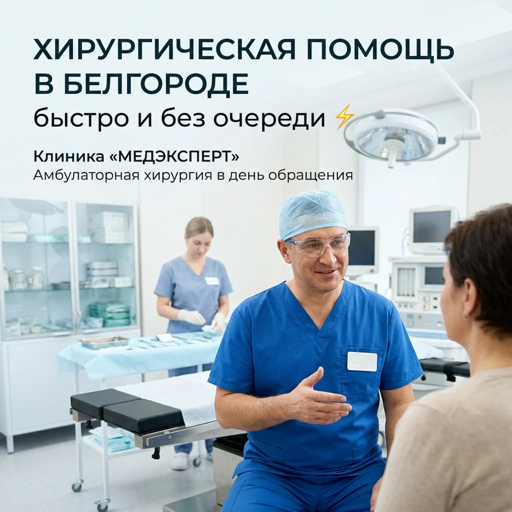 Хирургическая помощь в Белгороде: быстро и без очереди
