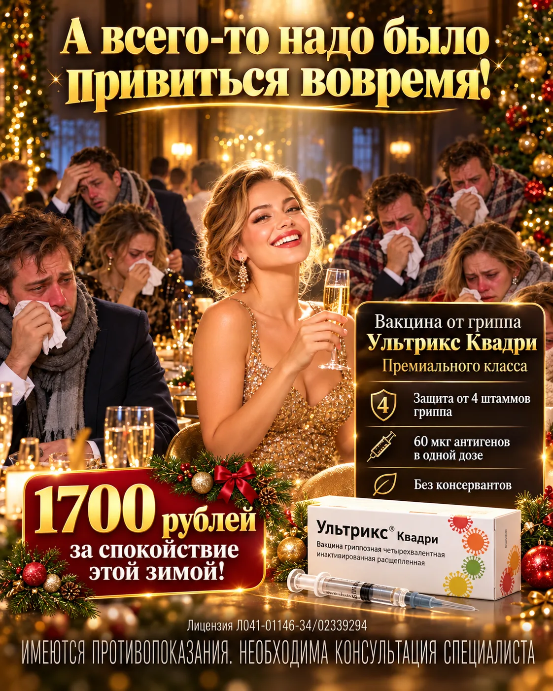 💉 «УЛЬТРИКС КВАДРИ» — ВАКЦИНА ПРЕМИАЛЬНОГО КЛАССА ОТ ГРИППА!