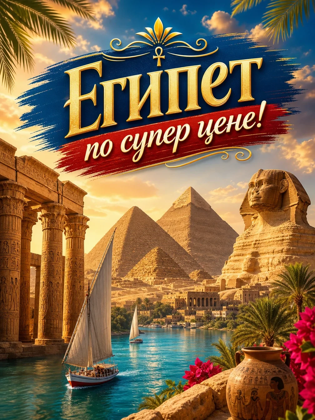 ‼🚀Куда бежать от холода в декабре? Конечно в Египет! Отличные варианты!