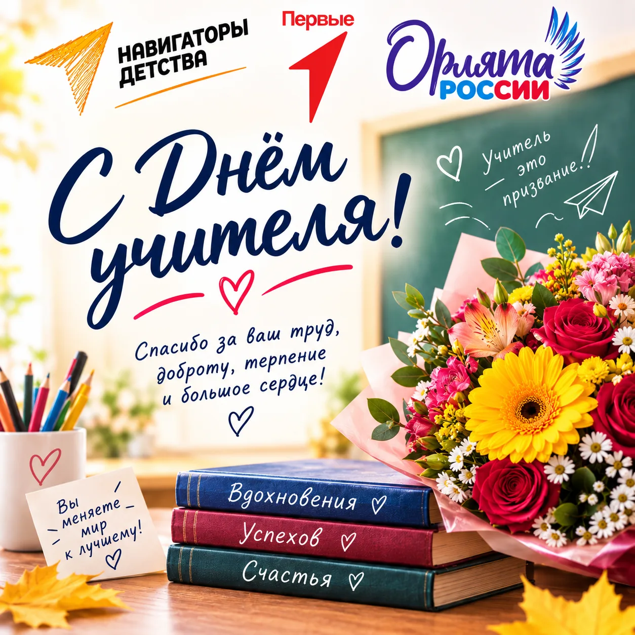 🌷 День учителя в Контошинской школе.