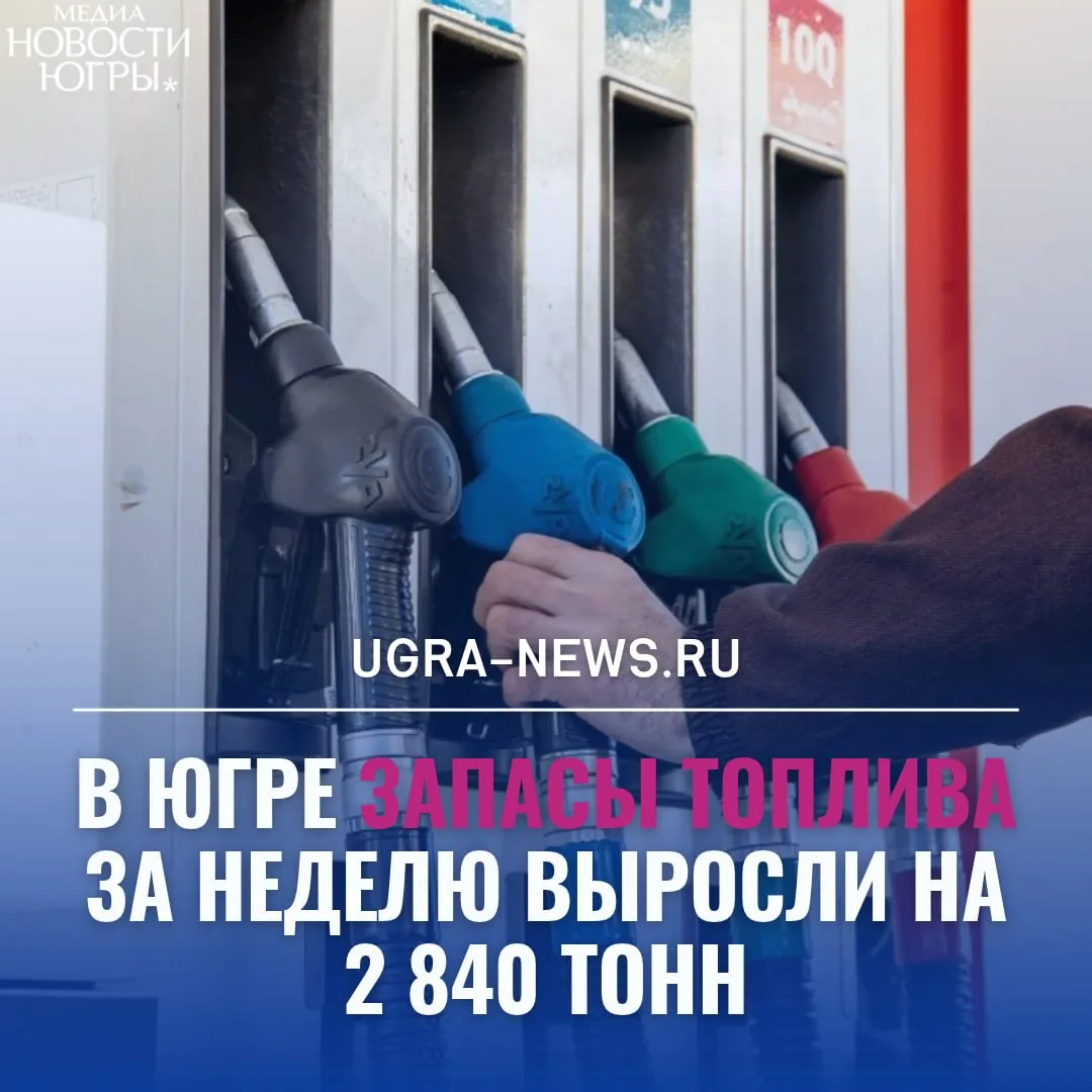 ❗️Запасов автомобильного топлива в Югре за неделю стало больше на 10%