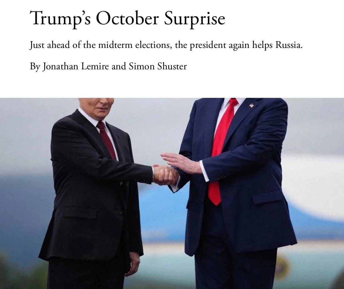 ⚡️ Трамп считает Зеленского препятствием на пути к миру и получению Нобелевской премии ...