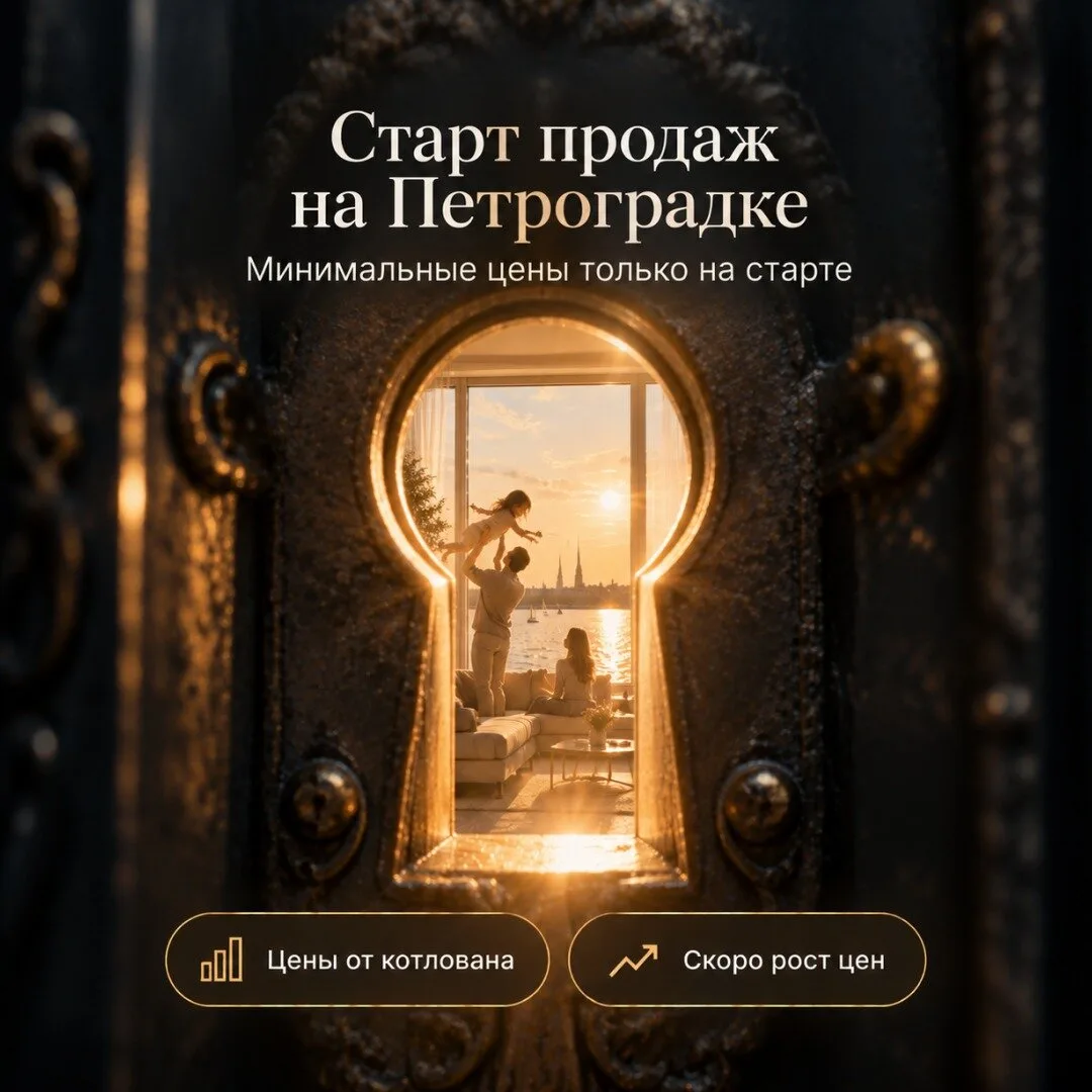 Своя набережная и терраса. Квартиры в сердце Петербурга!