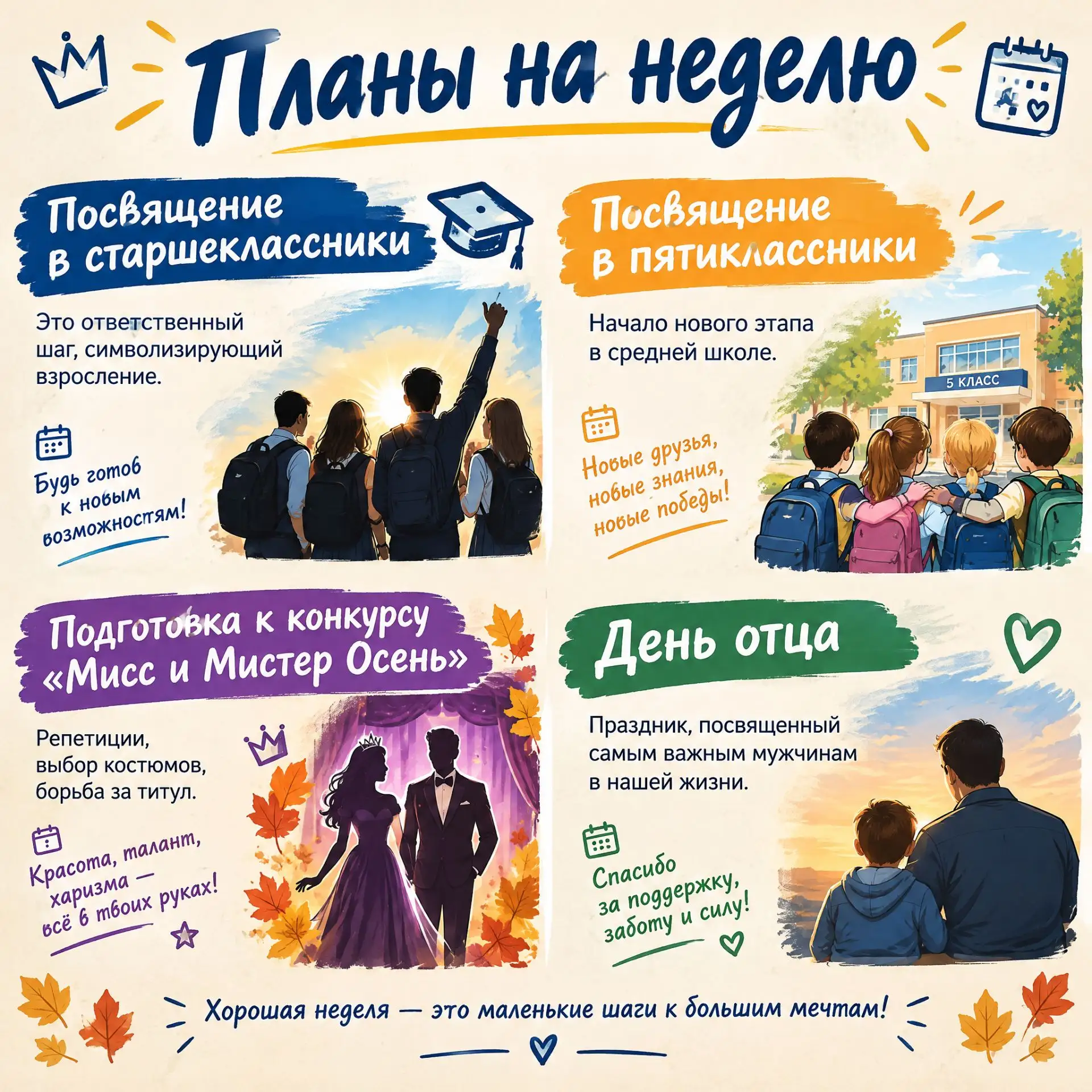 Новая неделя - новые планы