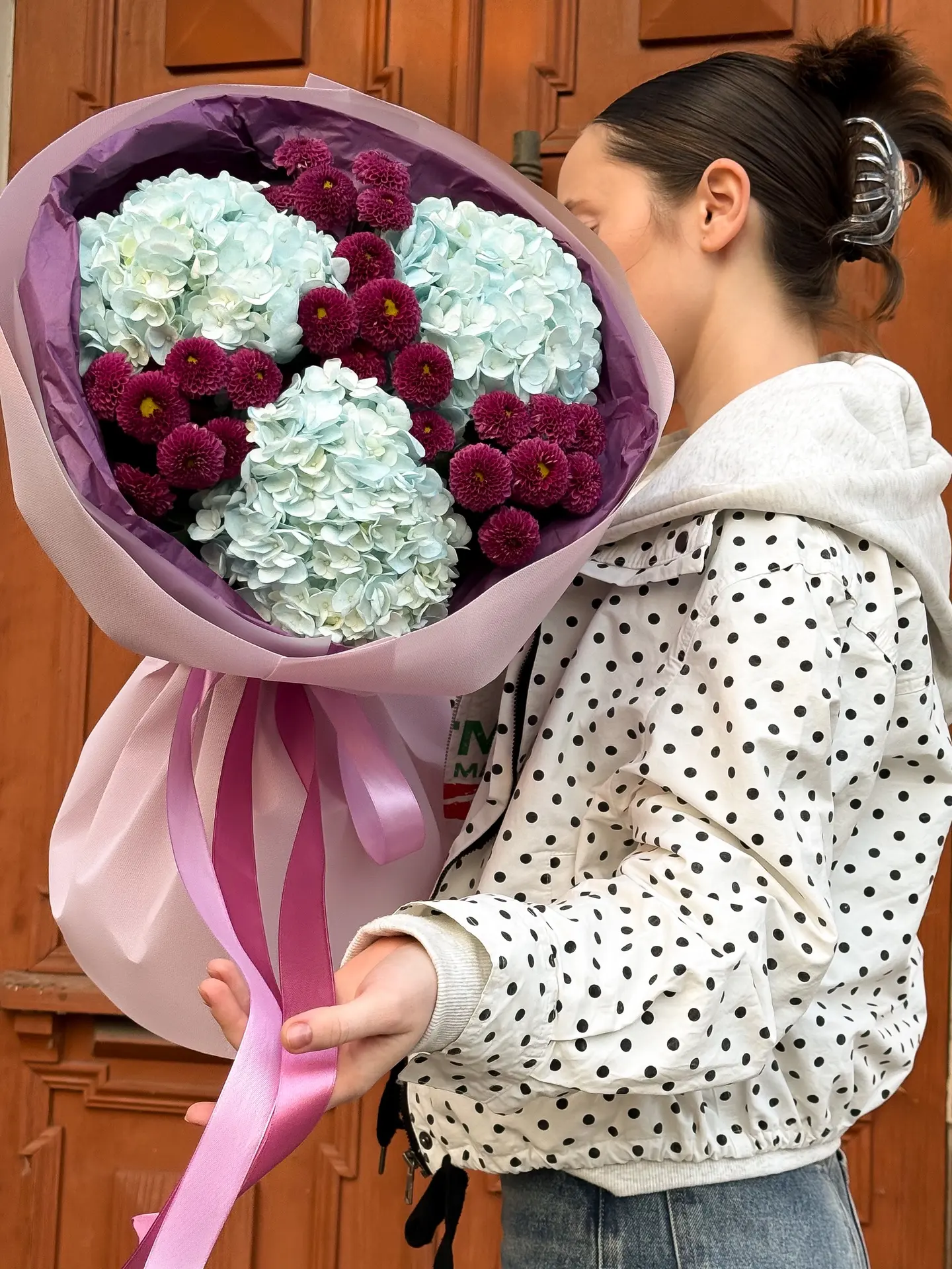 Букет с гортензией 💓