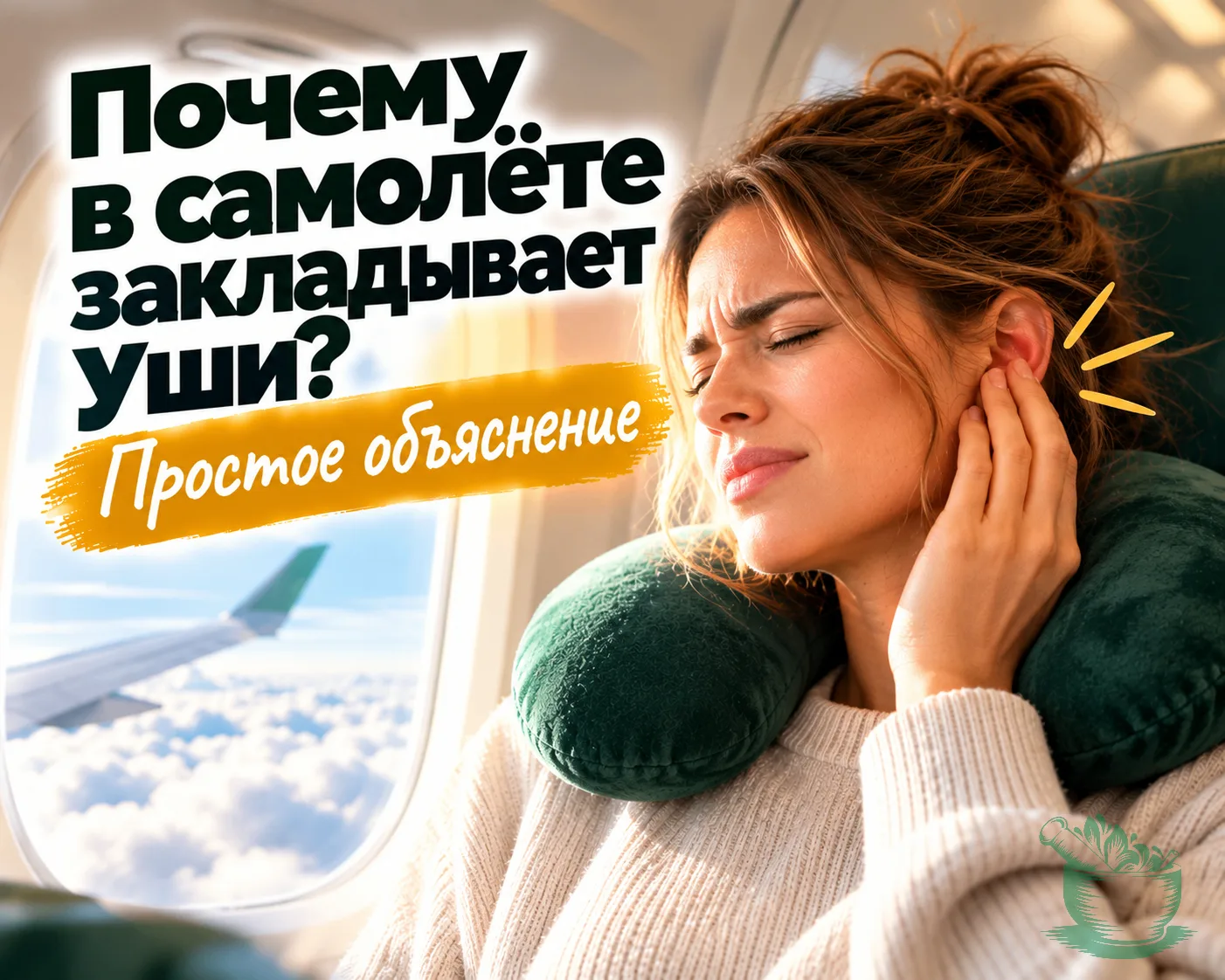 ✈️ Самолёт идёт на посадку, и звуки будто накрыли ватой