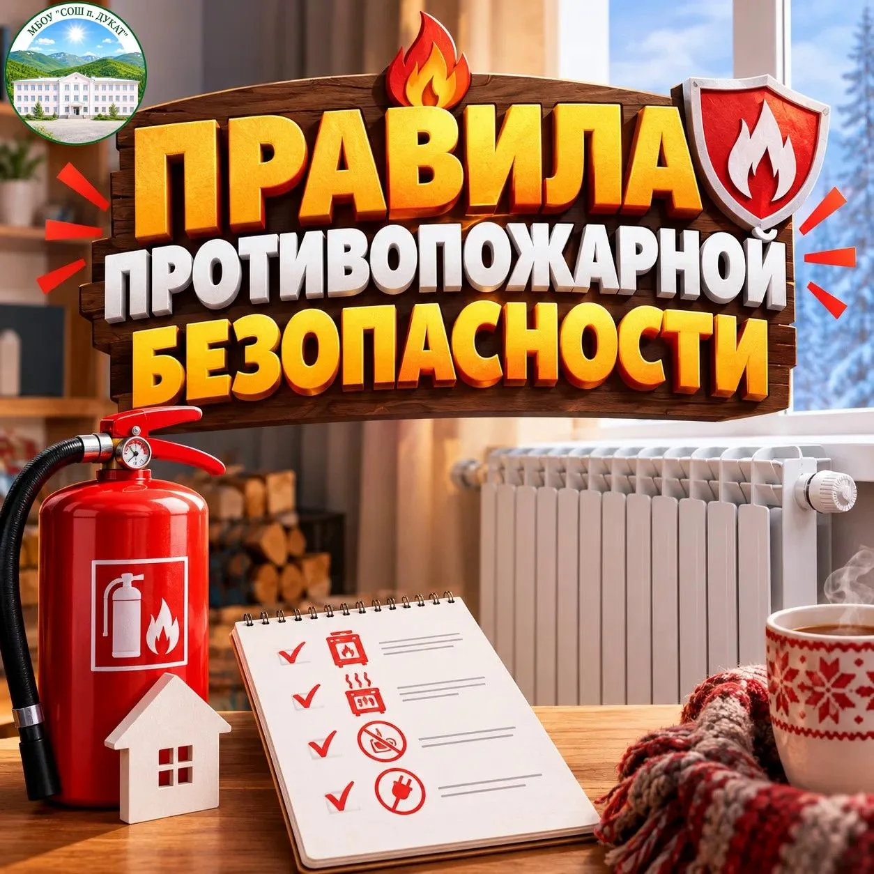 🔥🏠⚠️ Осторожность — главный залог безопасности!