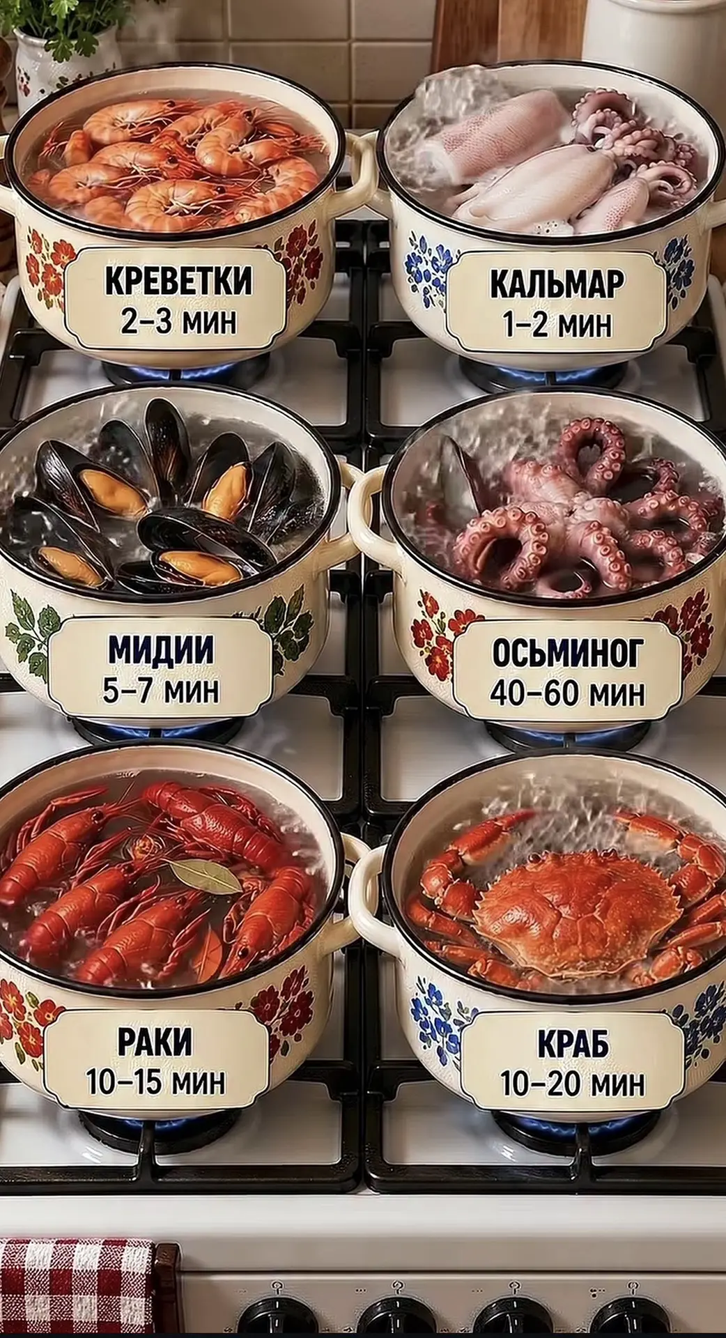 Готовим правильно , морепродукты 🍱