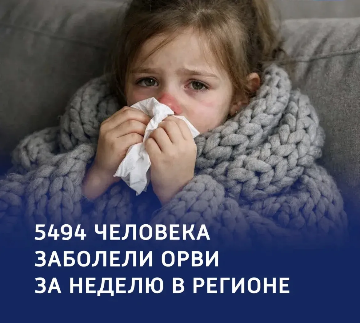 😷 Уровень заболеваемости в регионе — на обычном сезонном уровне