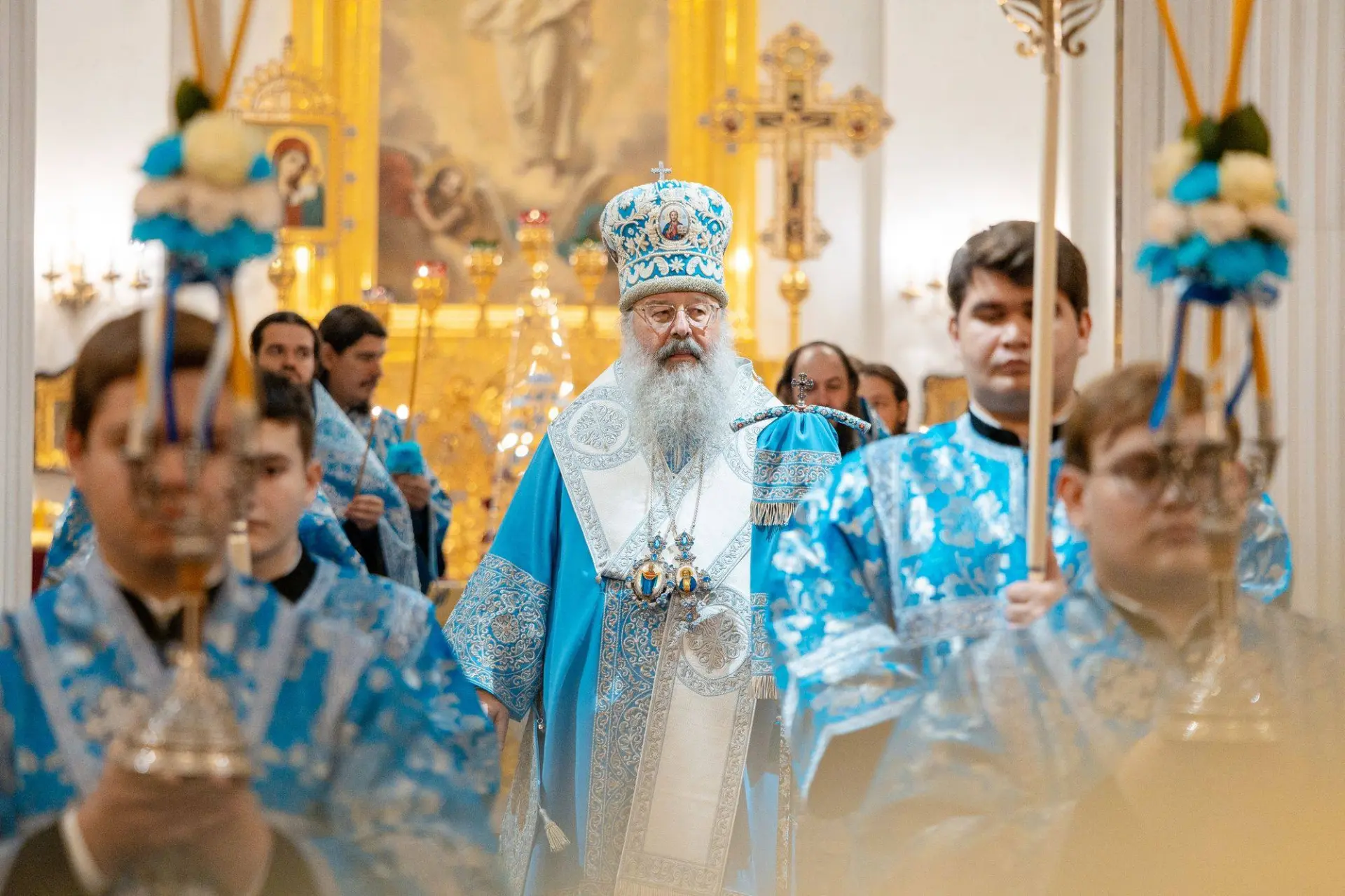 📷 Кадры всенощного бдения накануне праздника Покрова Пресвятой Богородицы в Казанском ...