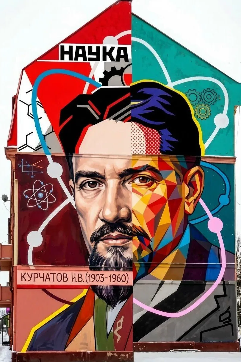 В Черняховске планируют создать мурал с портретом Курчатова
