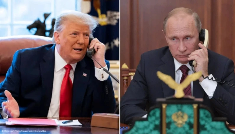 Путин и Трамп во время телефонного разговора обсудили урегулирование на Украине, сообщи...