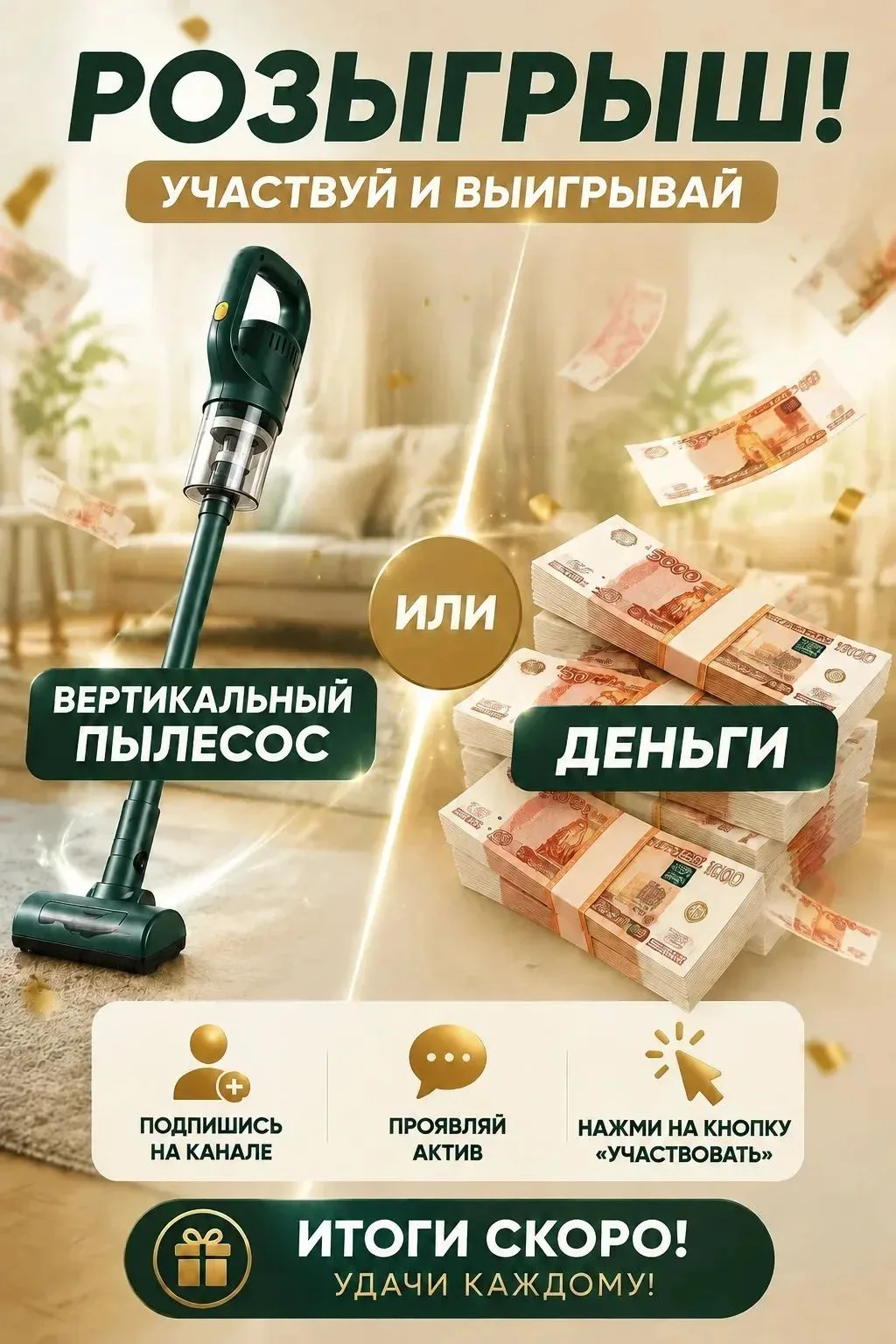 🎁ДАРИМ ВЕРТИКАЛЬНЫЙ ПЫЛЕСОС🎁