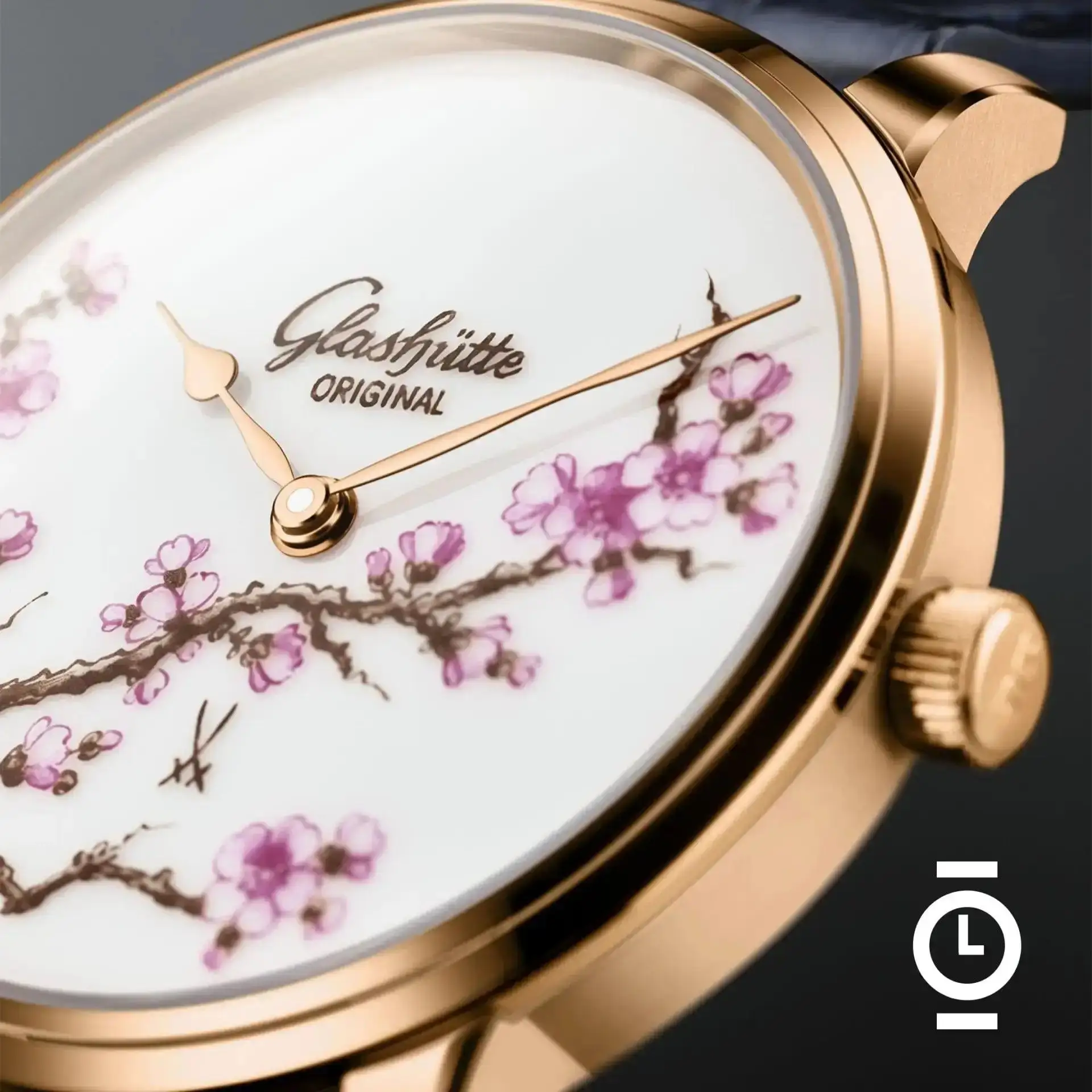 GLASHÜTTE ORIGINAL SENATOR CHERRY BLOSSOM — НЕМЕЦКИЕ ЧАСЫ И ФАРФОР В ЯПОНСКОМ ДУХЕ