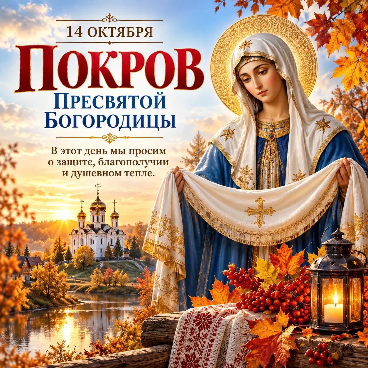 🍂 14 октября — Покров Пресвятой Богородицы 🙏