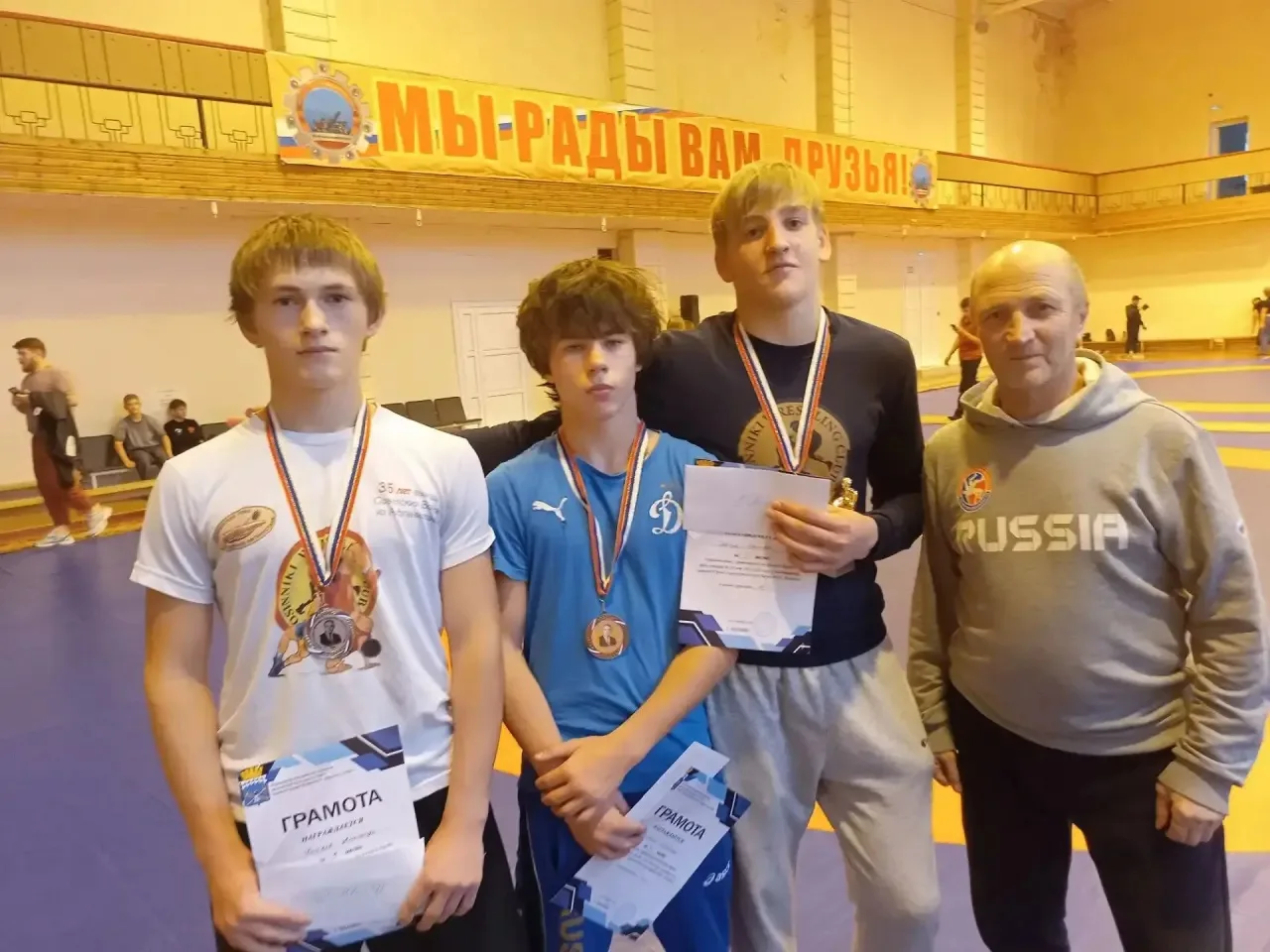📢✅🤼‍♂️ Борцы под руководством тренера-преподавателя ДЮСШ Гончарова Дмитрия Ивановича ...