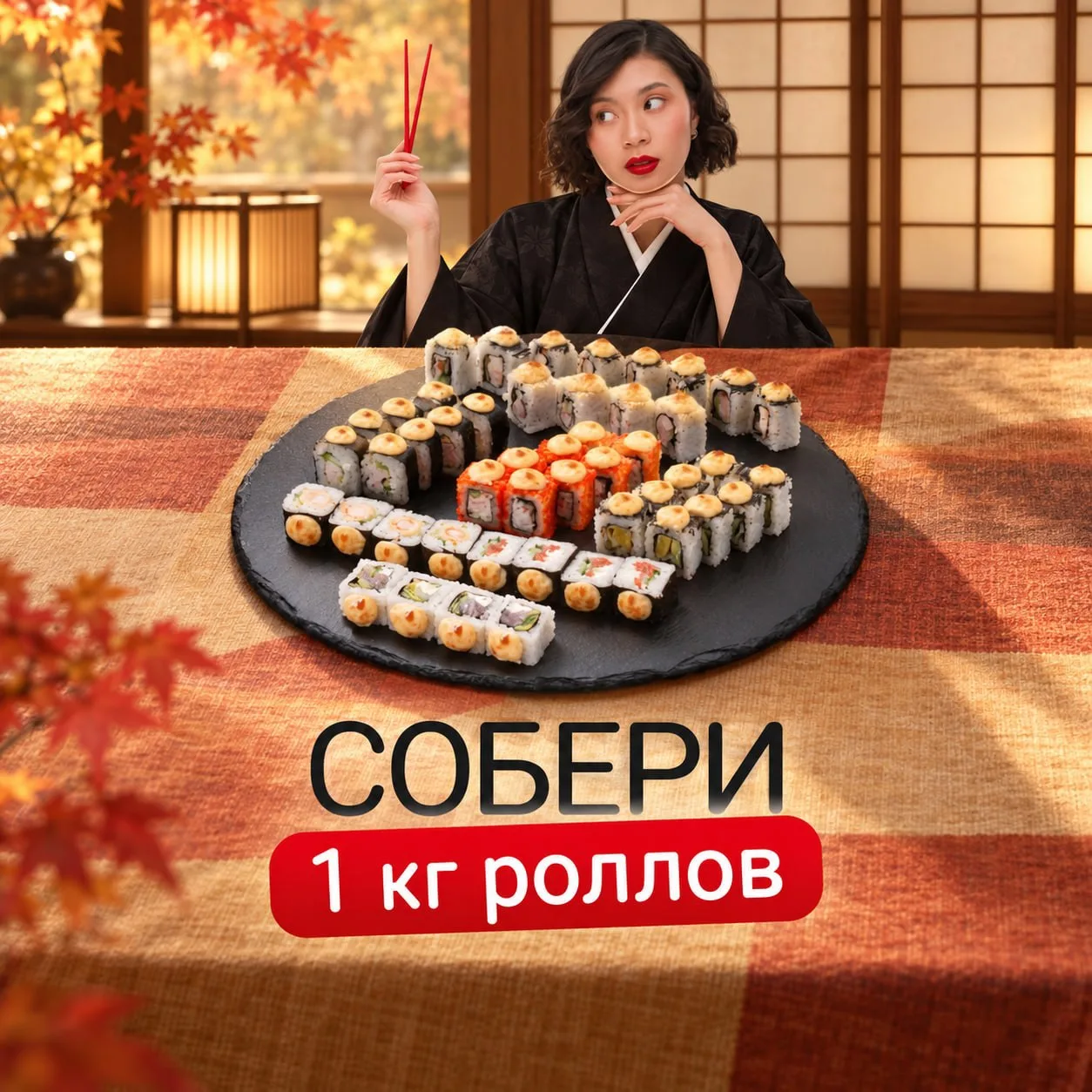 Собрать килограмм роллов проще, чем договориться, какие брать