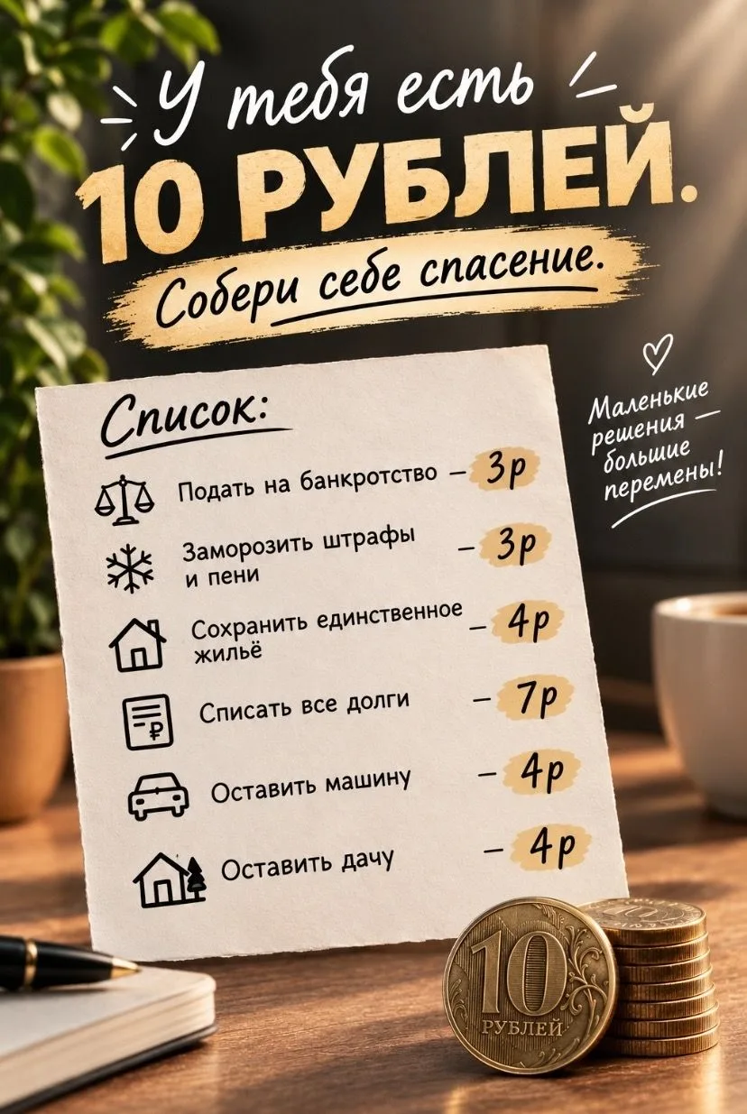 У вас есть 10 рублей на спасение. Какой выбор сделаете?