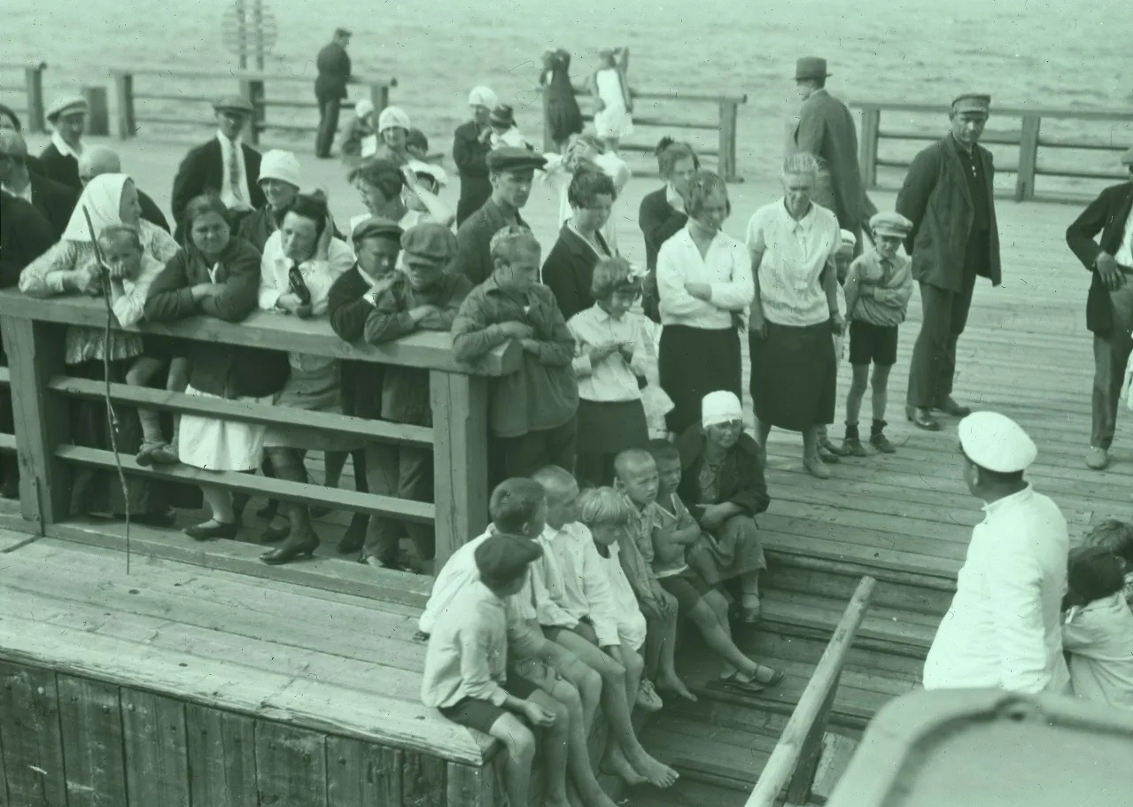 Пристань в Петергофе, 1927-й год.
