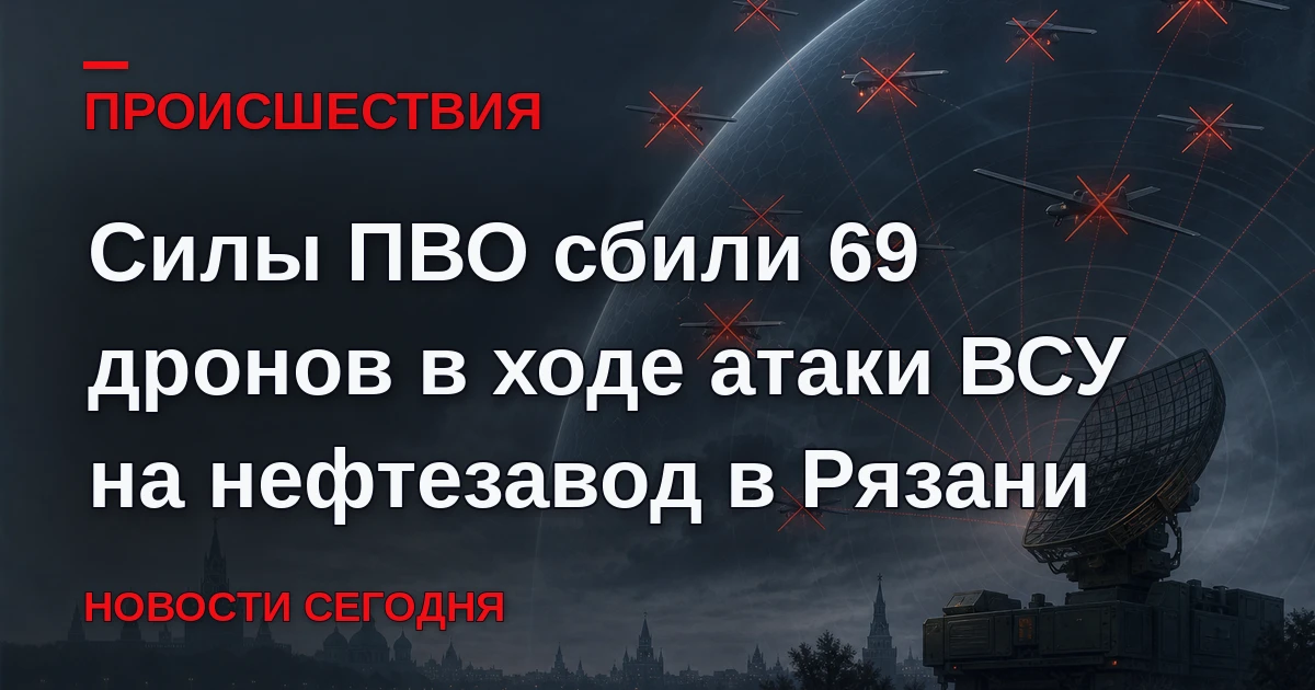Вооруженные силы РФ уничтожили четыре ракеты "Фламинго" и 69 беспилотников в ходе атаки...