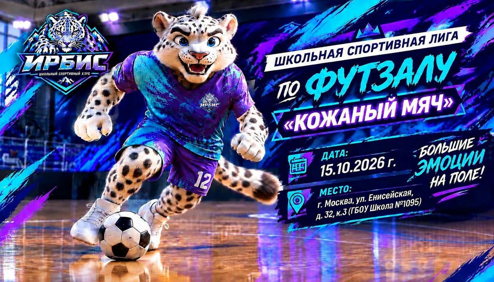 ⚽️ Стартует школьная спортивная лига по футзалу «Кожаный мяч»!