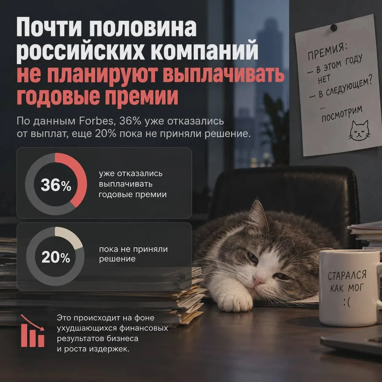 Годовые бонусы планируют не все компании