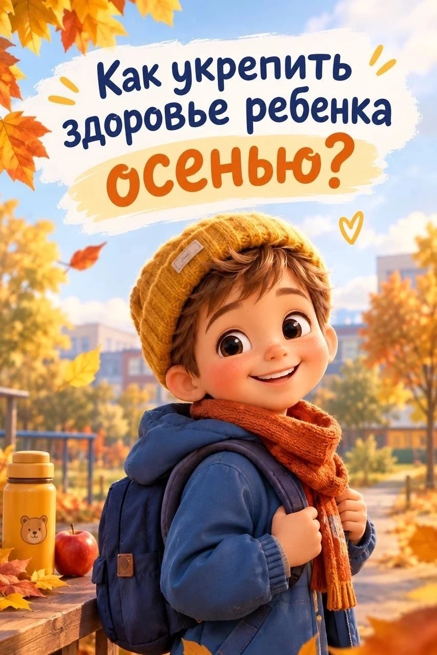 🍂 Как укрепить здоровье ребенка осенью?