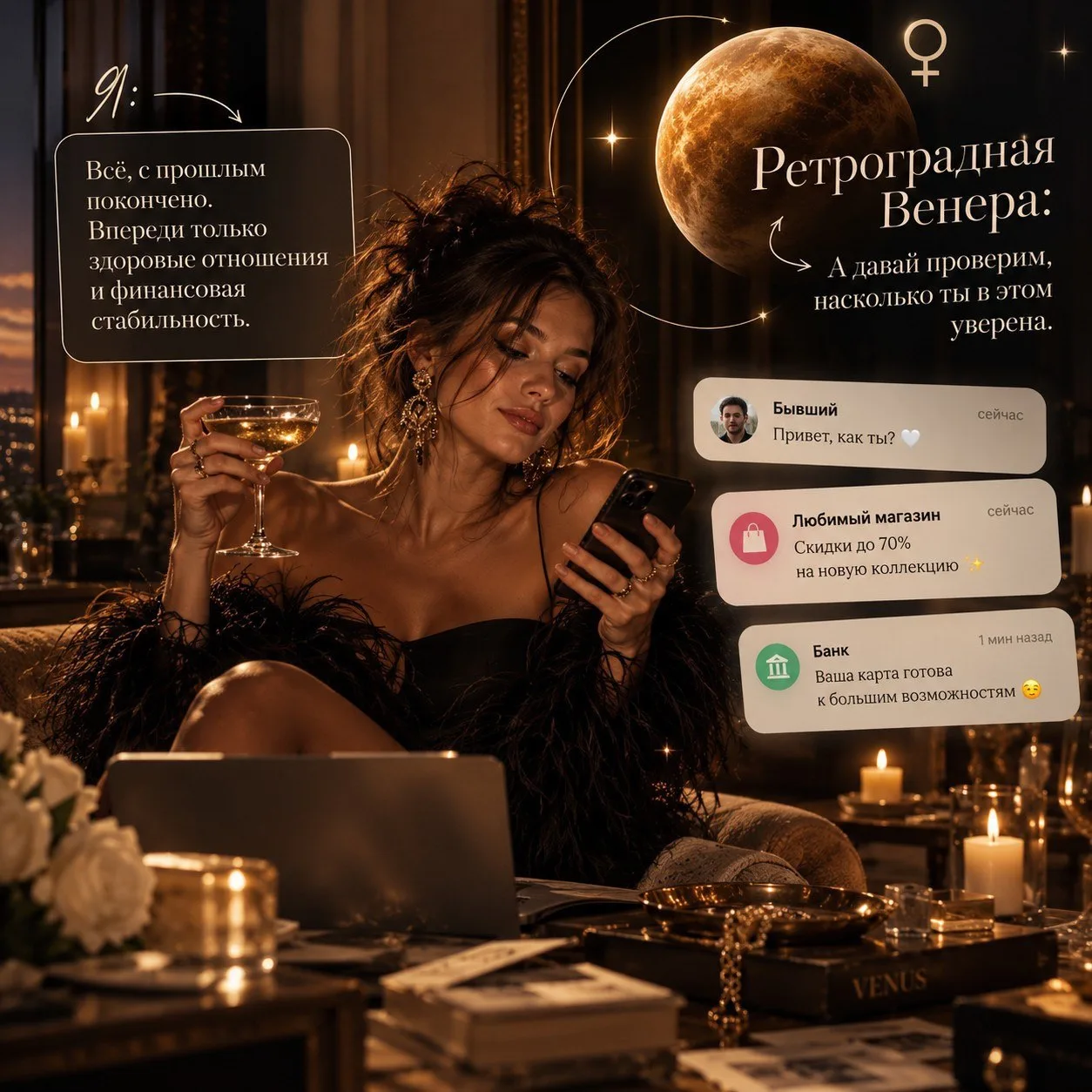 Ретроградная Венера решила проверить, насколько хорошо мы усвоили уроки прошлого 😂