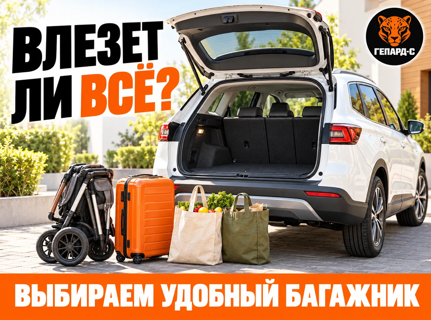 🚘 Машина нравится. А коляска, чемоданы и покупки в неё поместятся?