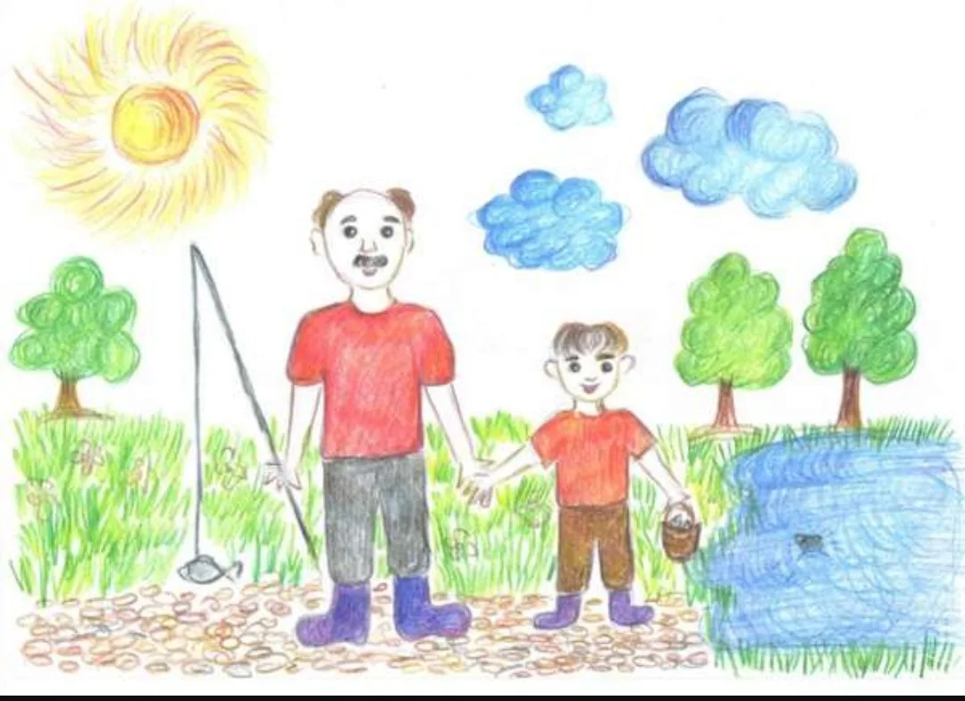 🎨 Объявляем конкурс детских рисунков «Мой любимый папа!», приуроченный ко Дню отца!