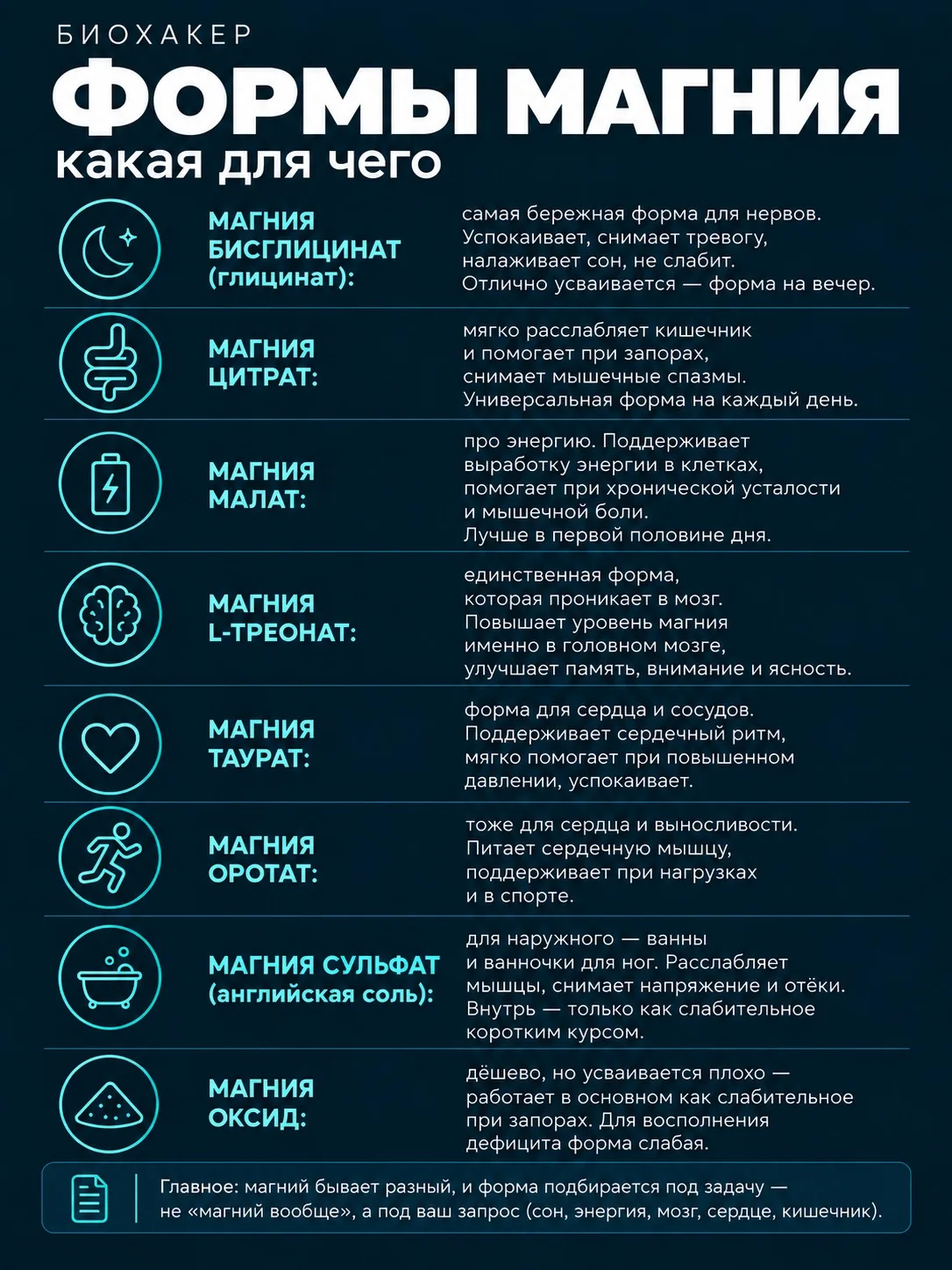 Если магний не работает, возможно, стоит проверить, какую форму вы пьёте. Например цитр...