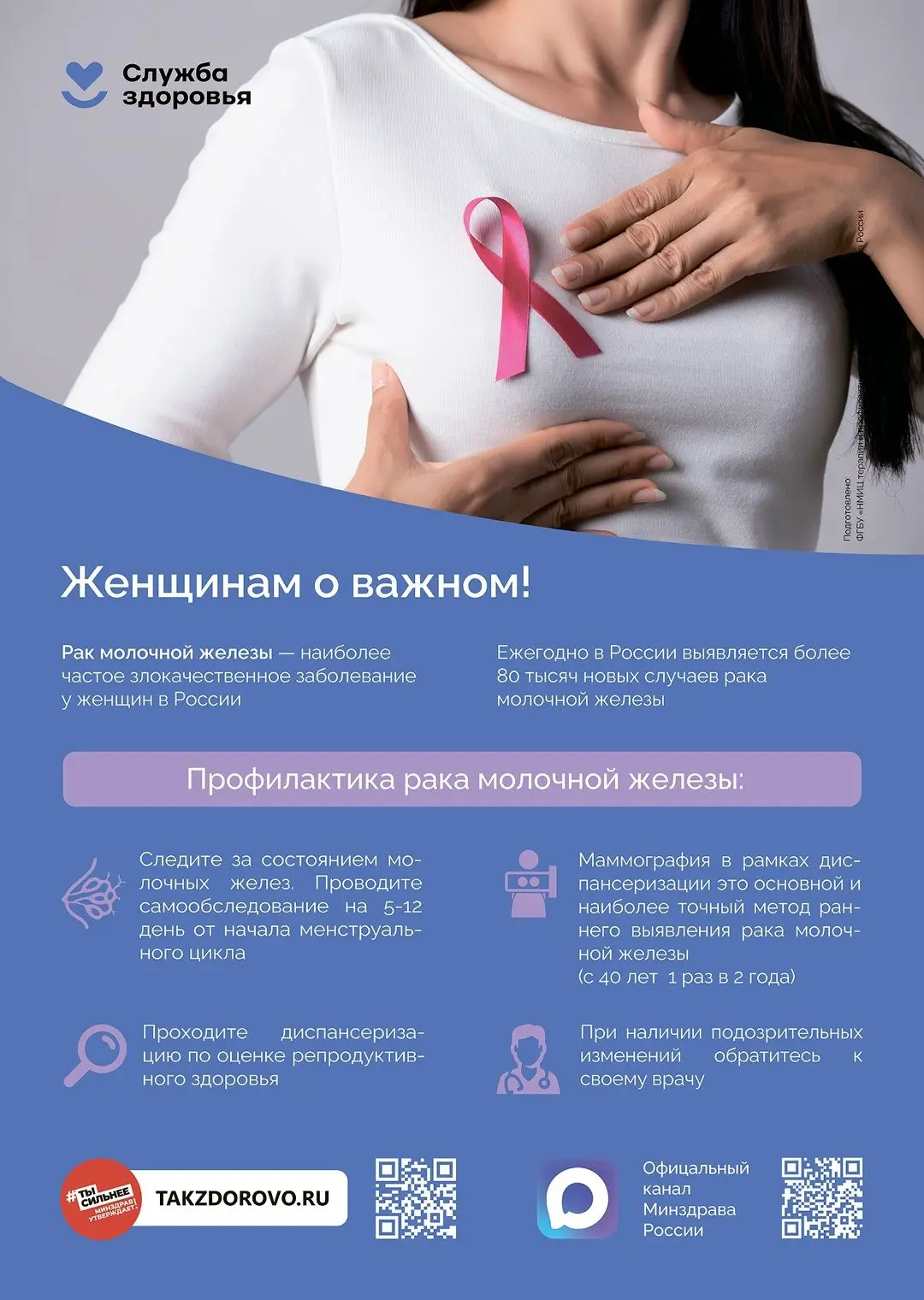 #деньвкалендаре 🗓15 октября – Всемирный день борьбы с раком молочной железы.