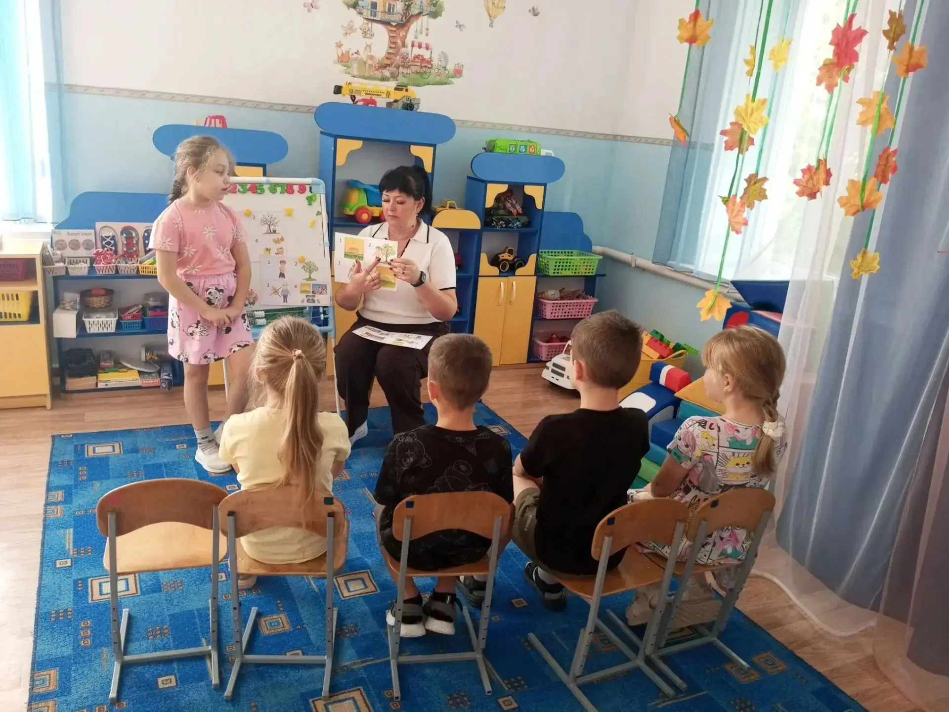 Развитие речи, пересказ рассказа В. Сухомлинского "Яблоко и рассвет", с помощью мнемоте...