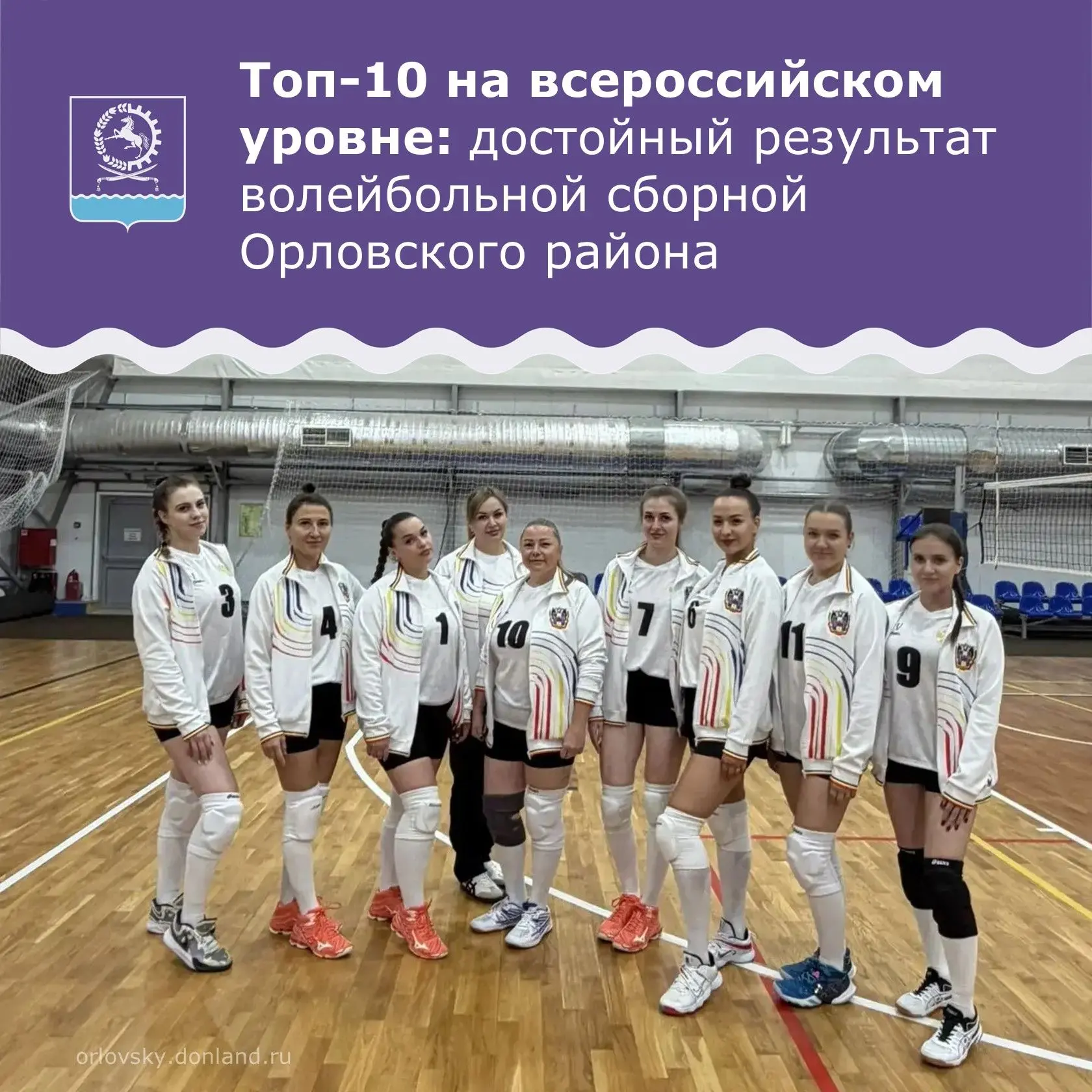 🎉 Волейбольная сборная Орловского района вошла в десятку сильнейших на XV летних Всеро...