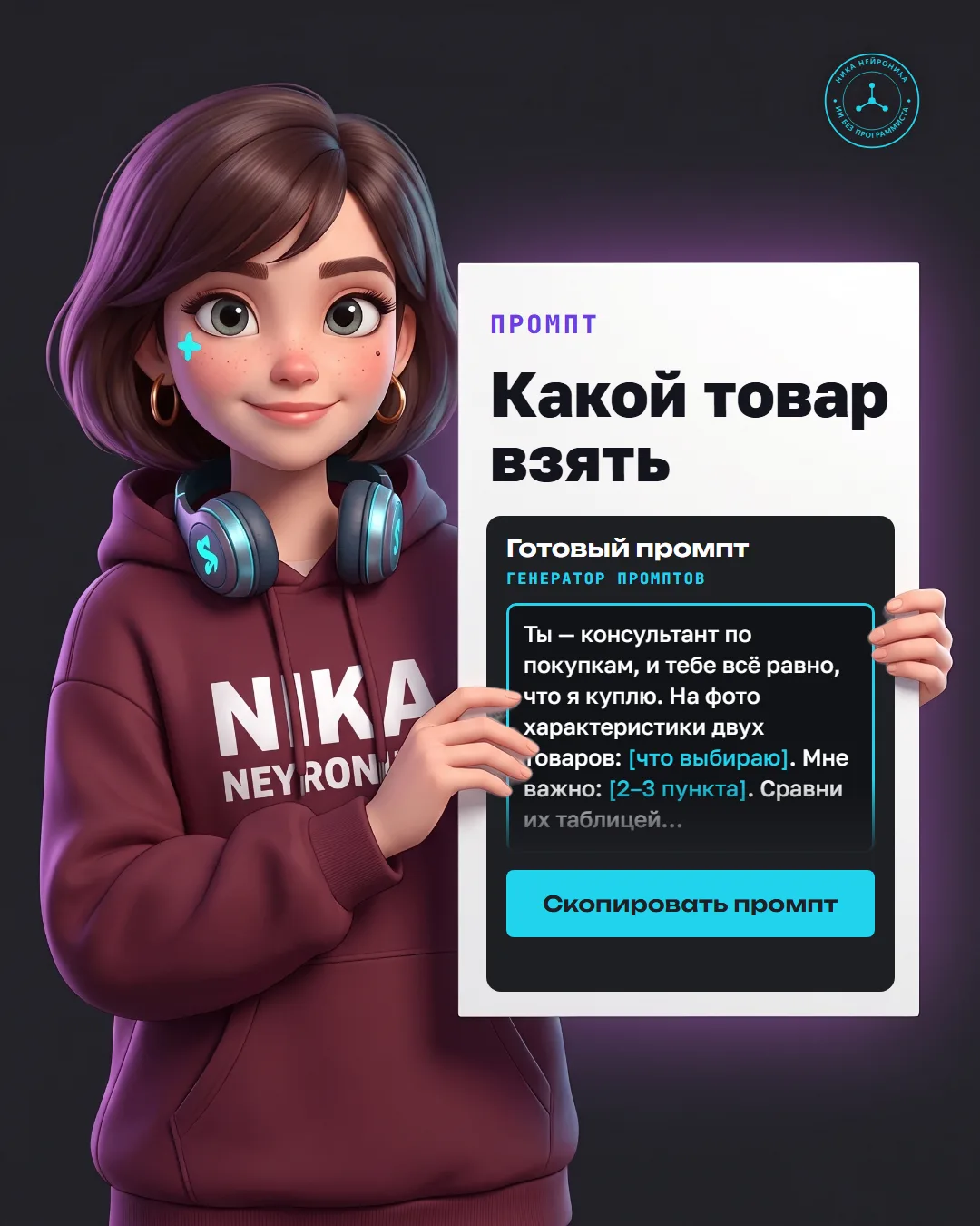 Если не можете выбрать из двух товаров
