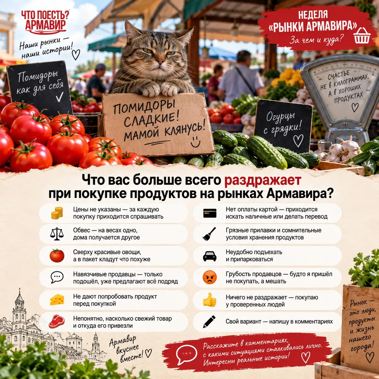 🛒 На рынок приходишь за свежими продуктами, а иногда получаешь ещё и бесплатный аттрак...