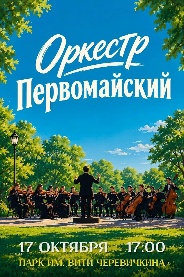 Оркестр Первомайский. Концерт под открытым небом!