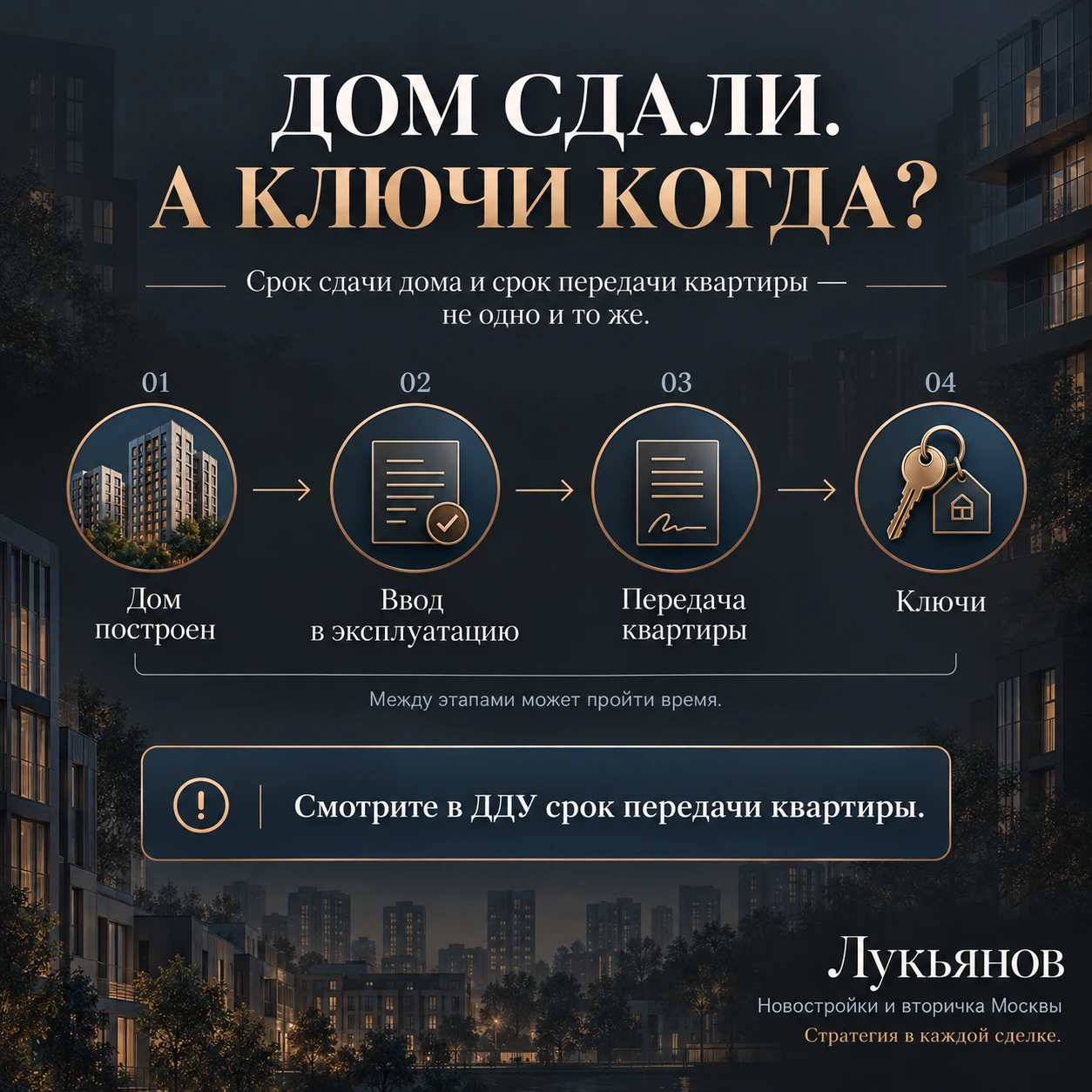 🏗 Дом сдали. А ключи когда?