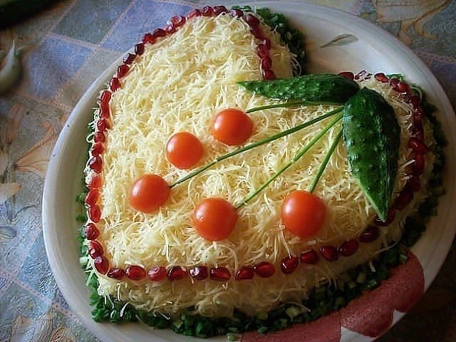 ​​САЛАТ ИЗ КУРИЦЫ С СЫРОМ #салат