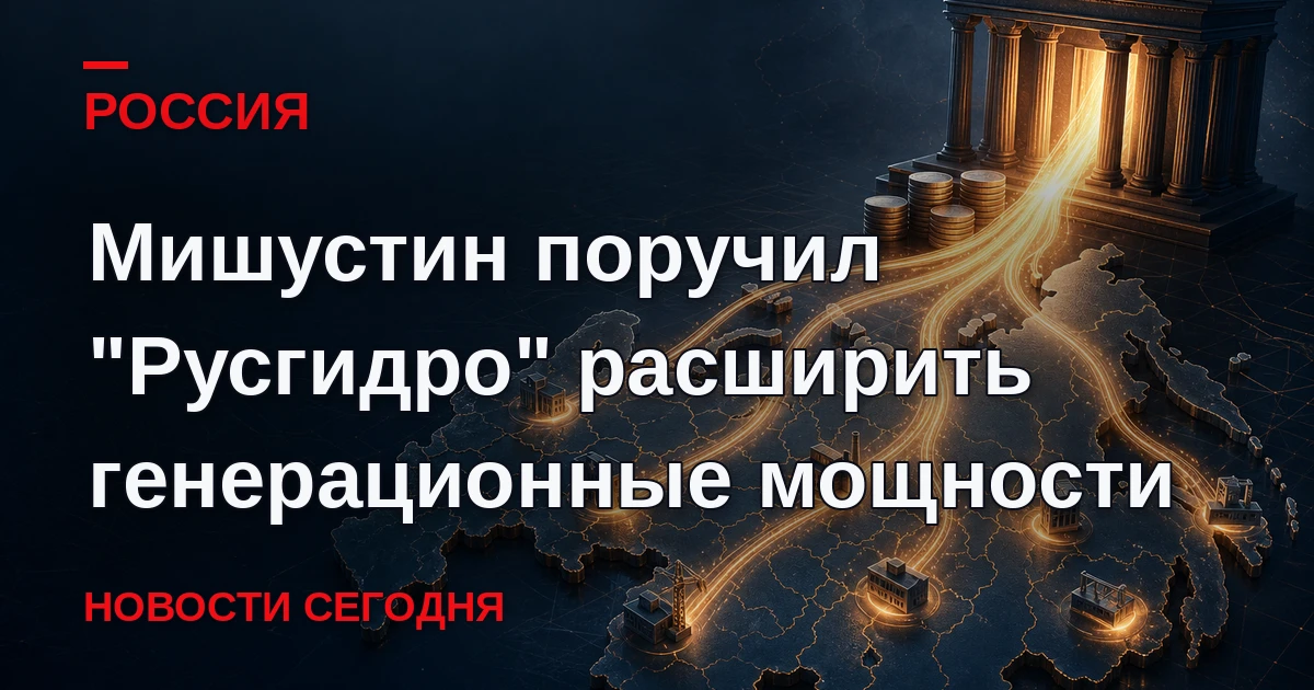 Председатель правительства отметил, что "гидроэлектростанции — это не только мощный рес...