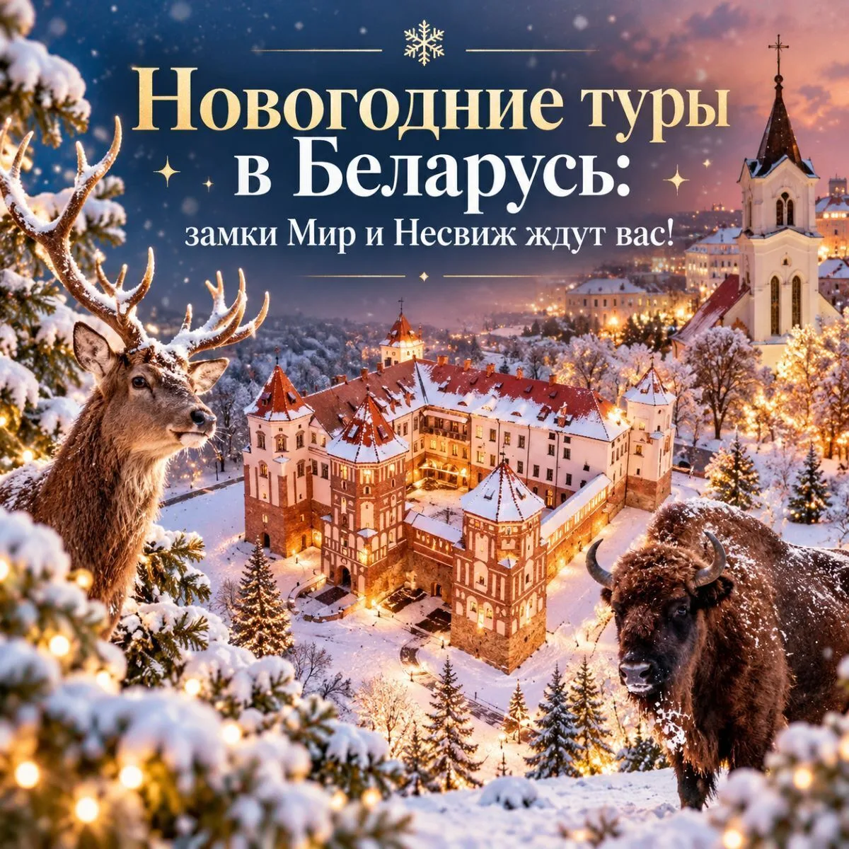 Встречаем Новый год в настоящем замке!