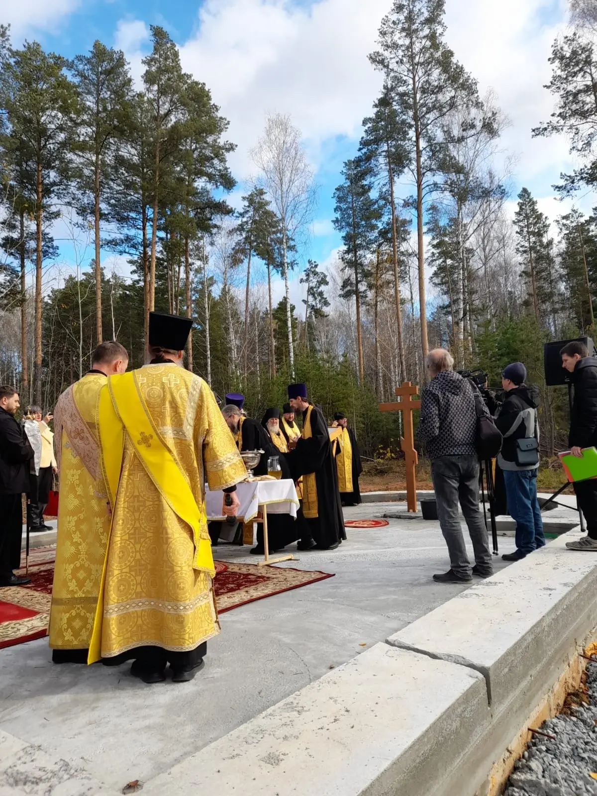 ОСВЯЩЕНИЕ ЗАКЛАДНОГО КАМНЯ ХРАМА ВО ИМЯ СВ. ВМЧ. ГЕОРГИЯ ПОБЕДОНОСЦА