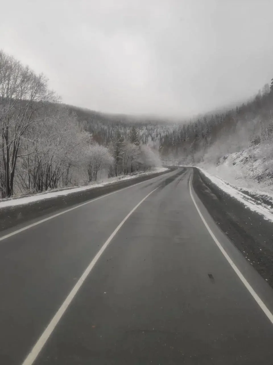 📸Абазинский перевал в снегу.