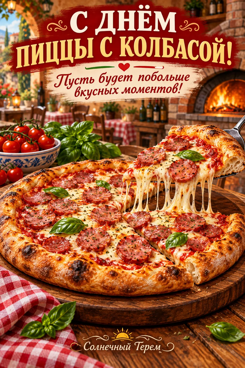 Вот уж праздник, который точно придётся многим по вкусу! 🍕😋